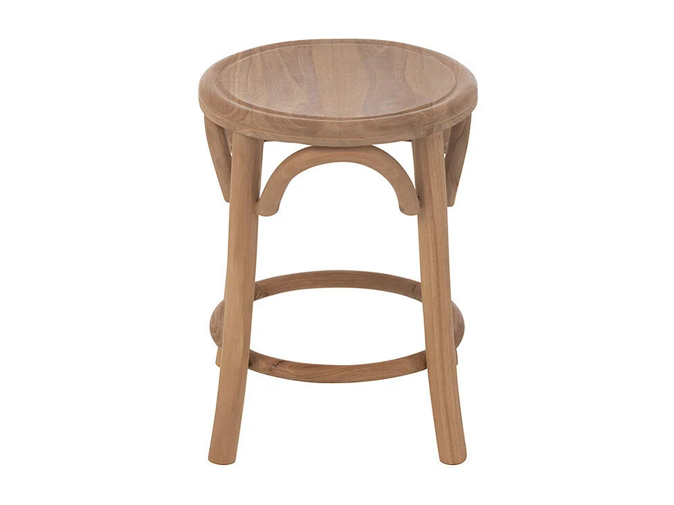 Tabouret Japandi En Teck Ali - Ali