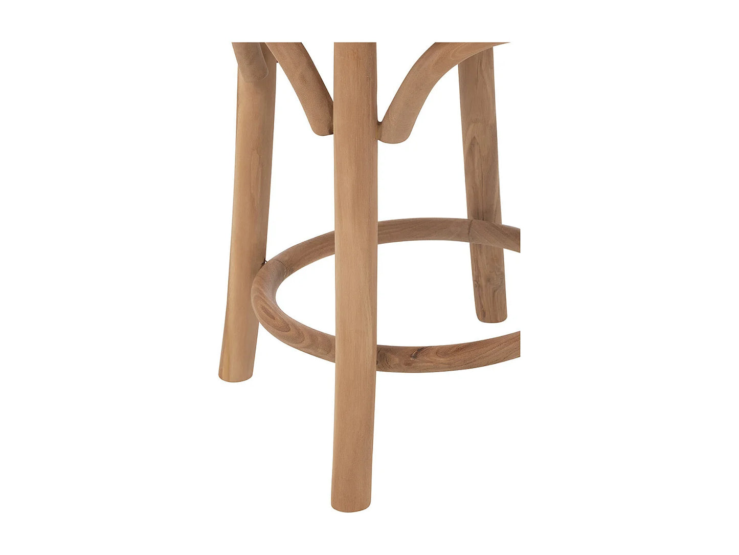 Tabouret Japandi En Teck Ali - Ali