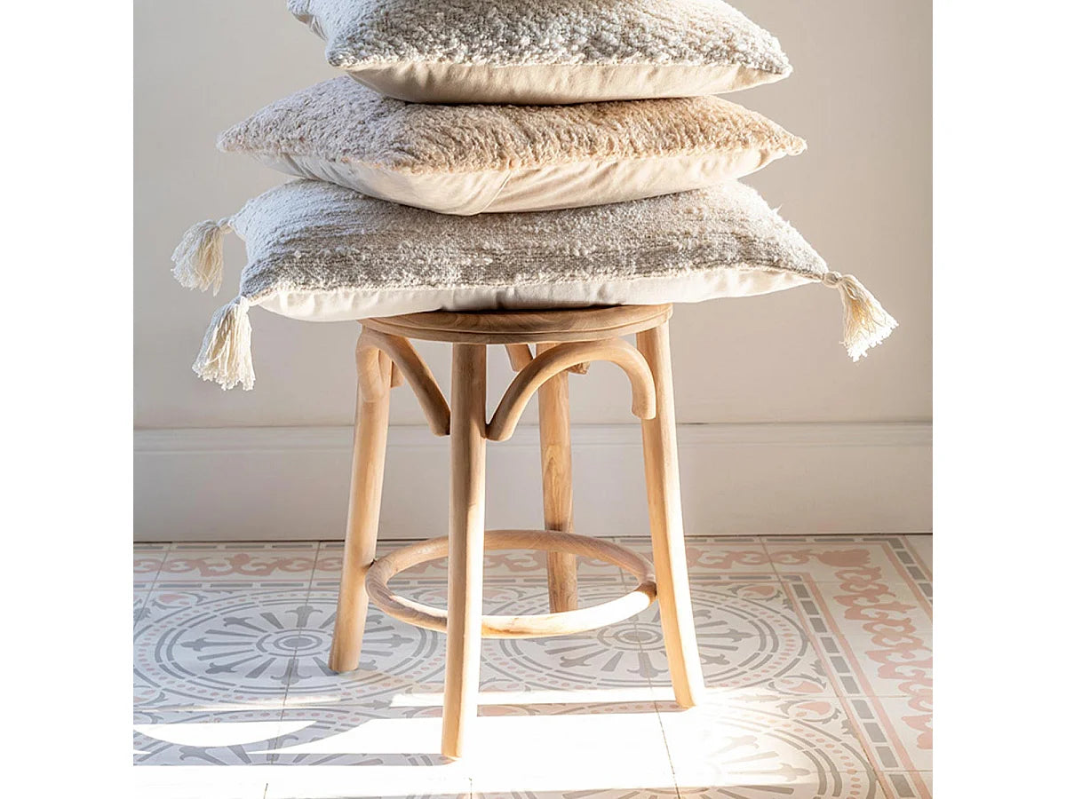 Tabouret Japandi En Teck Ali - Ali