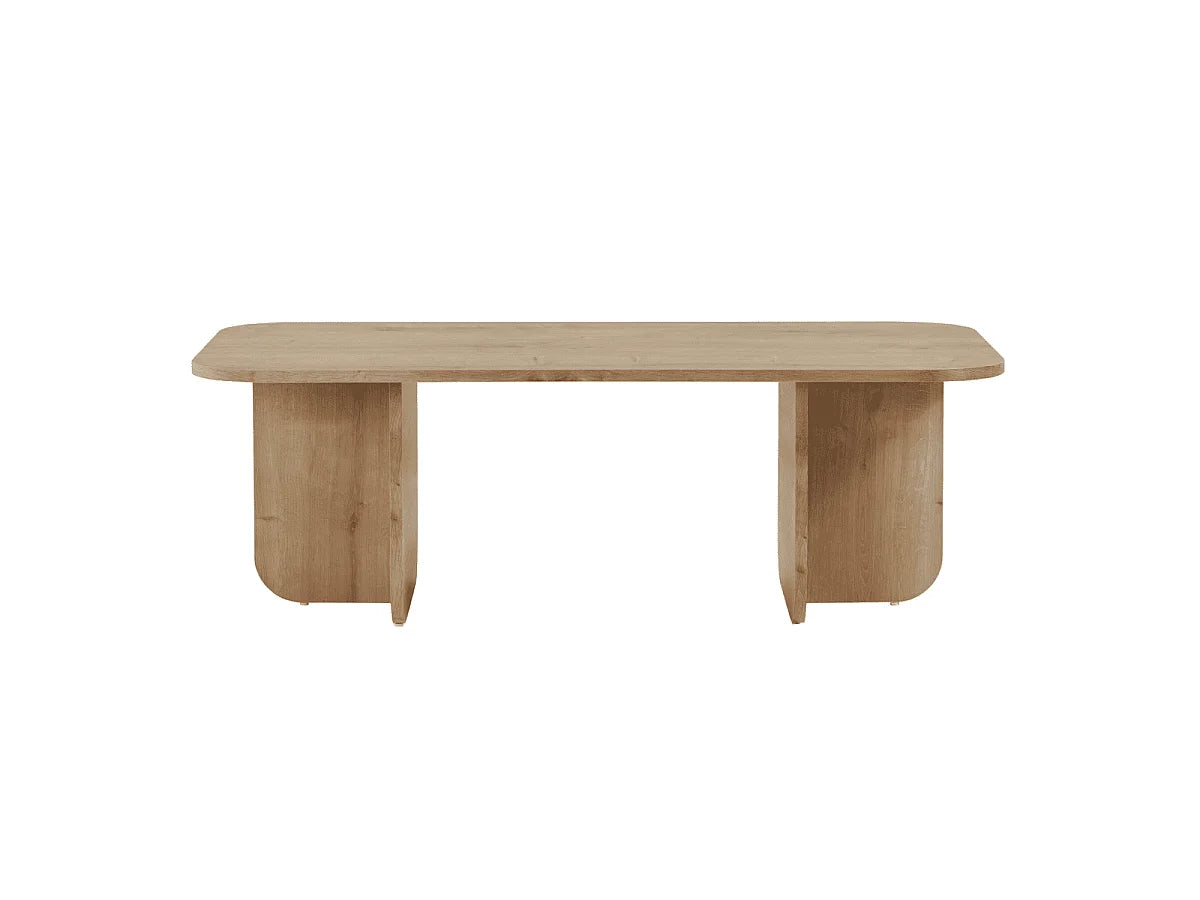 Table Basse Japandi Plateau Texturé Becaj - Becaj