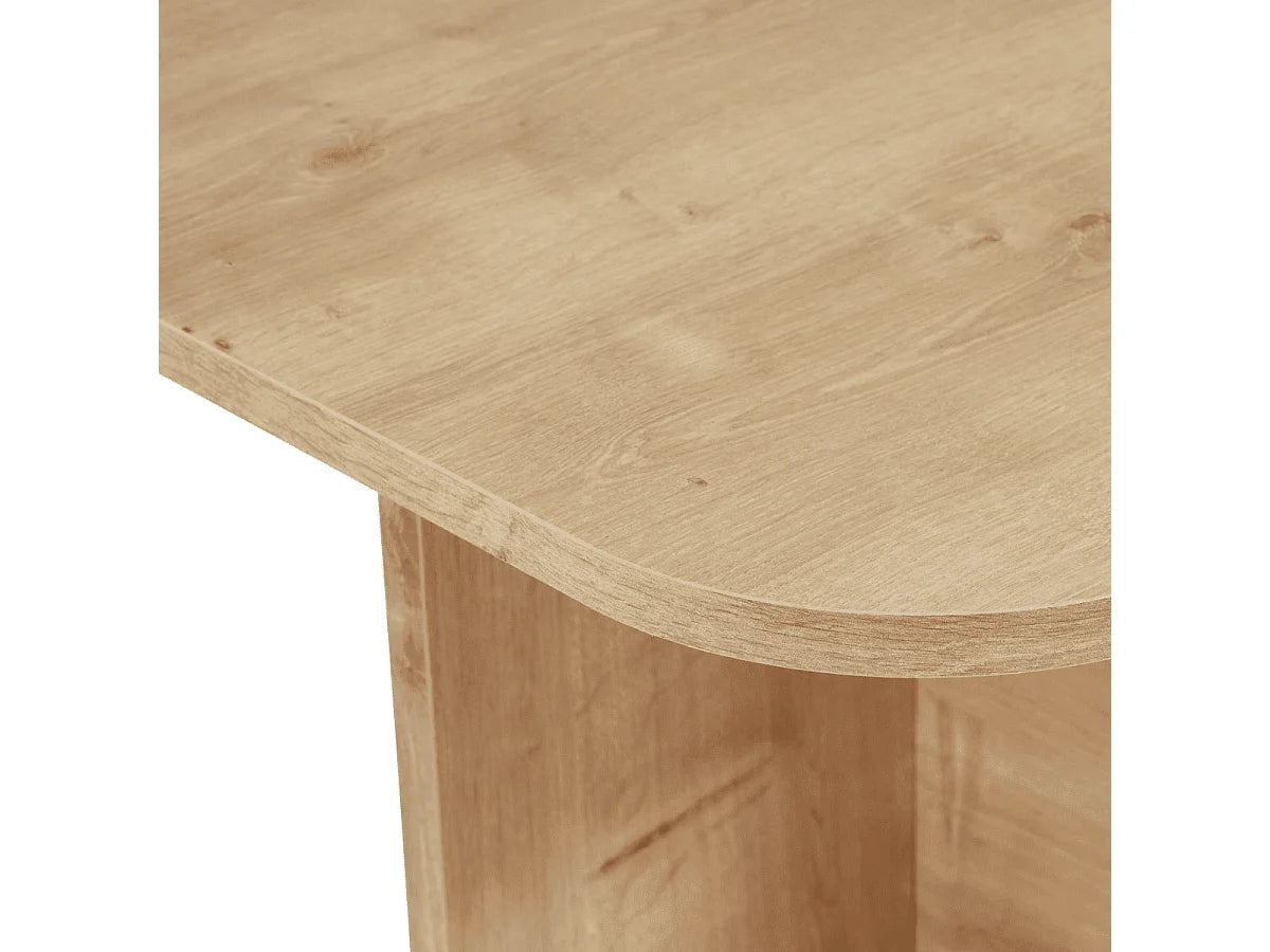 Table Basse Japandi Plateau Texturé Becaj - Becaj