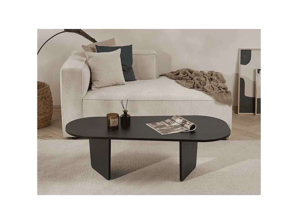 Table Basse Japandi Bords Arrondis L130 - Amelia