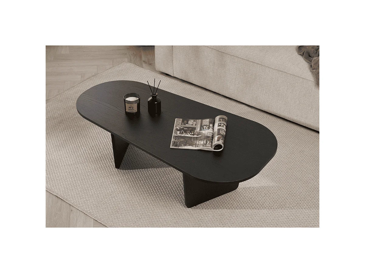 Table Basse Japandi Bords Arrondis L130 - Amelia