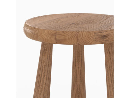 Tabouret Japandi En Bois D'orme - Toby