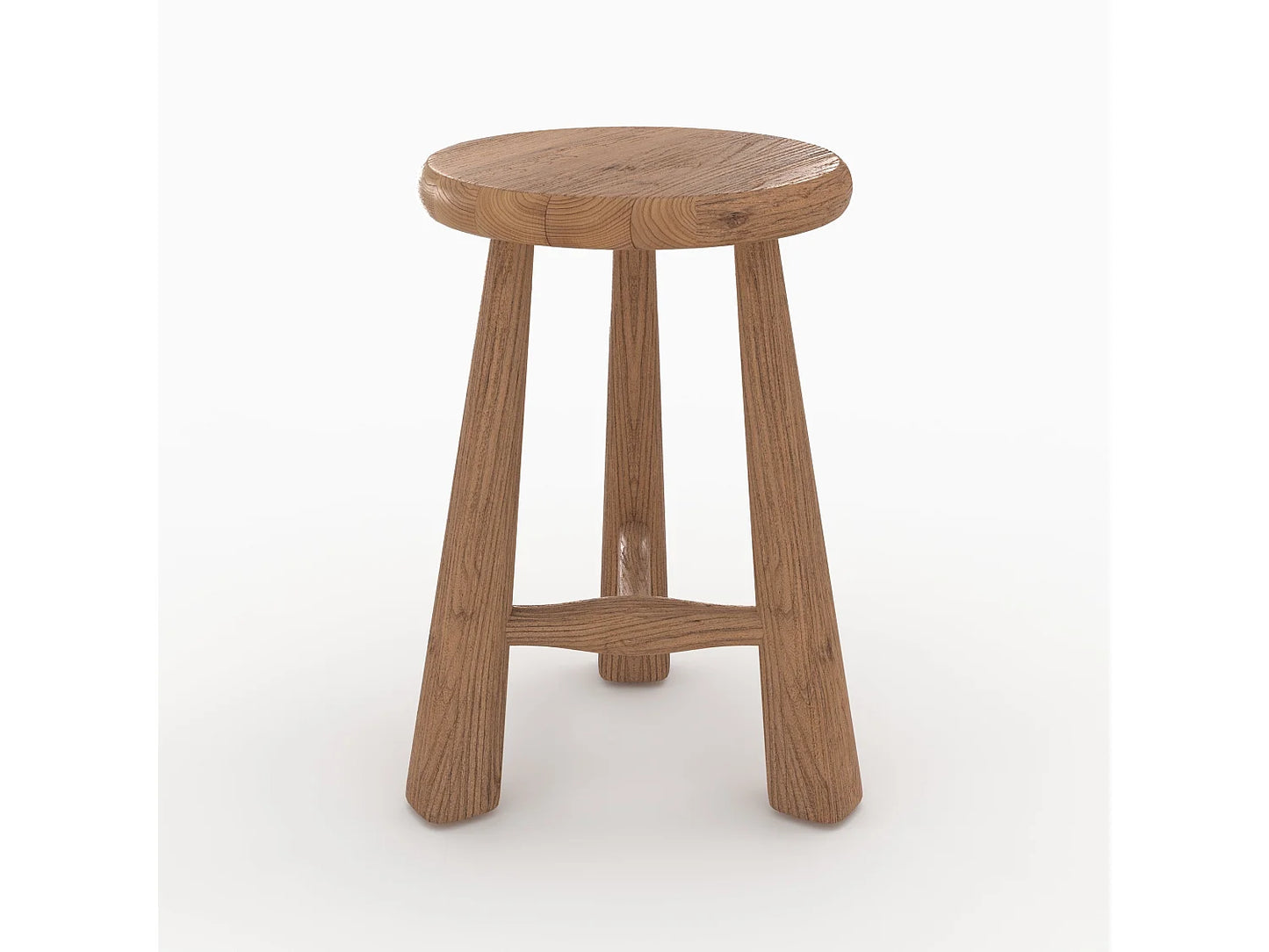 Tabouret Japandi En Bois D'orme - Toby