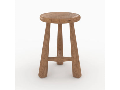 Tabouret Japandi En Bois D'orme - Toby