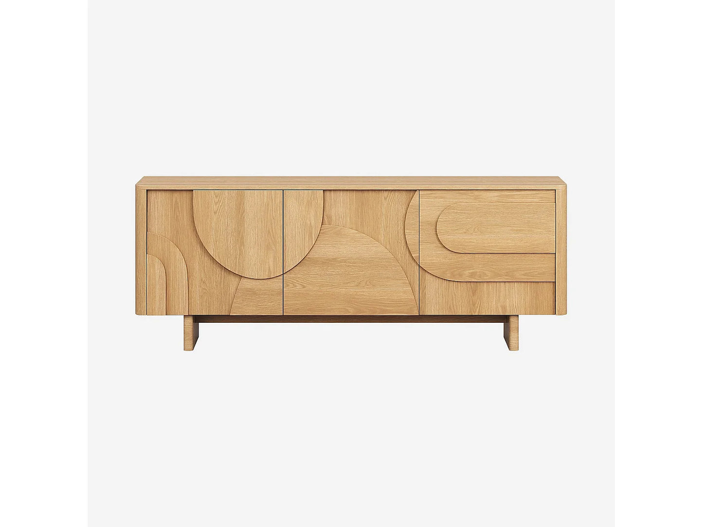 Buffet Chêne Japandi Design Épuré - Milord