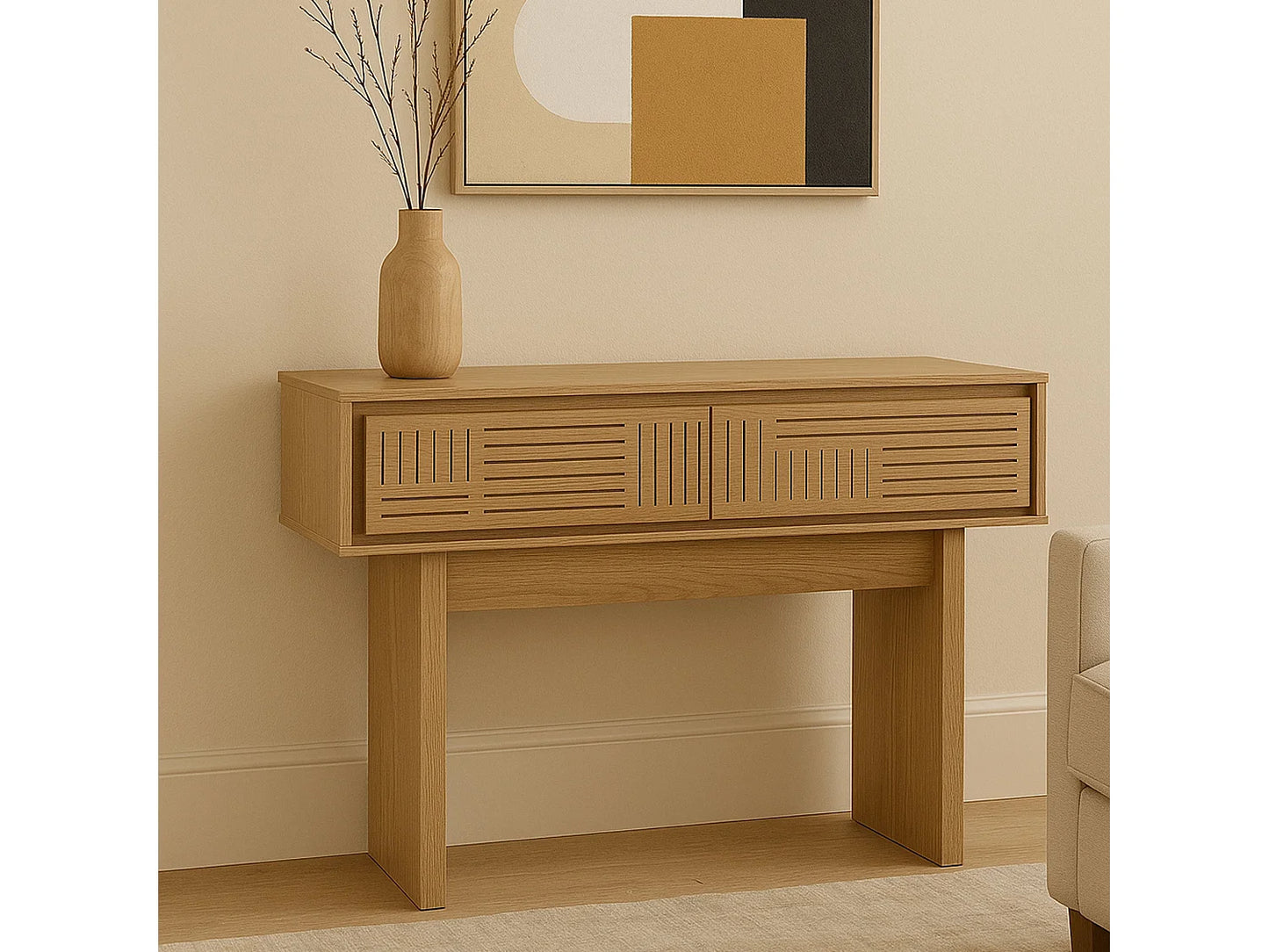 Console Orme Japandi Finition Naturelle - Mcw