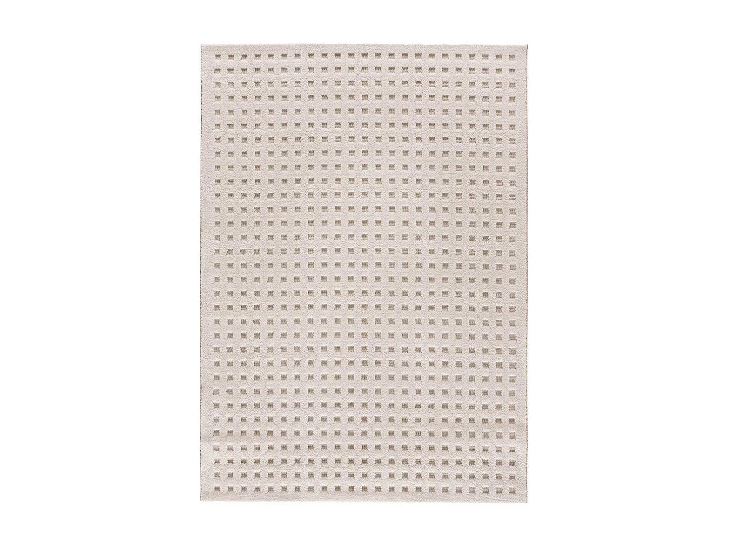 Tapis Scandinave Japandi Relief Blanc - Diena