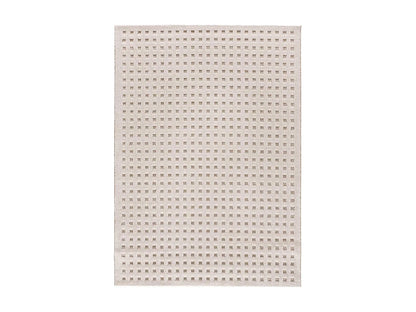 Tapis Scandinave Japandi Relief Blanc - Diena