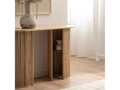 Console Zen Japandi Bois Naturel - Trena