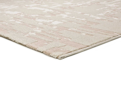 Tapis Japandi Abstrait Relief Beige - Baresa