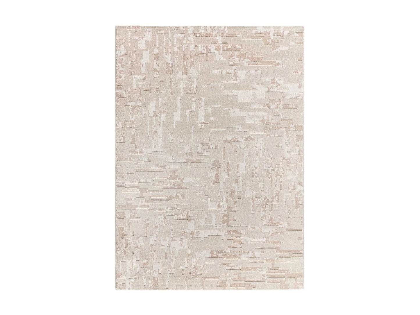 Tapis Japandi Abstrait Relief Beige - Baresa