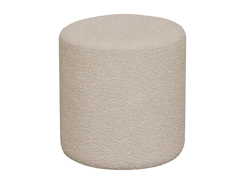 Pouf Discret Japandi Bouclette Beige - Ejby