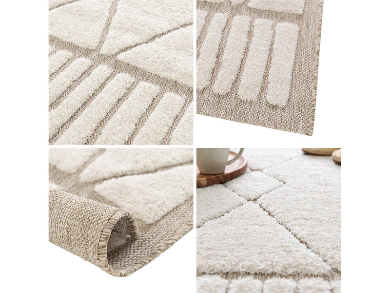 Tapis Japandi Style Berbère Beige - Ethnique