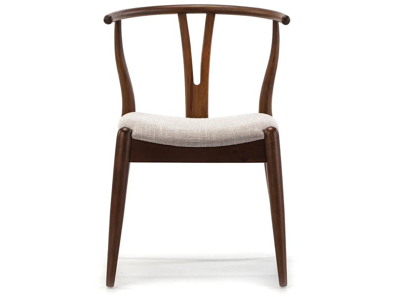Pack 2 Chaises Japandi Bois Massif Noyer - Rustic