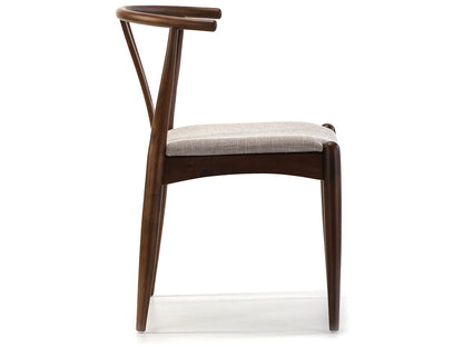 Pack 2 Chaises Japandi Bois Massif Noyer - Rustic