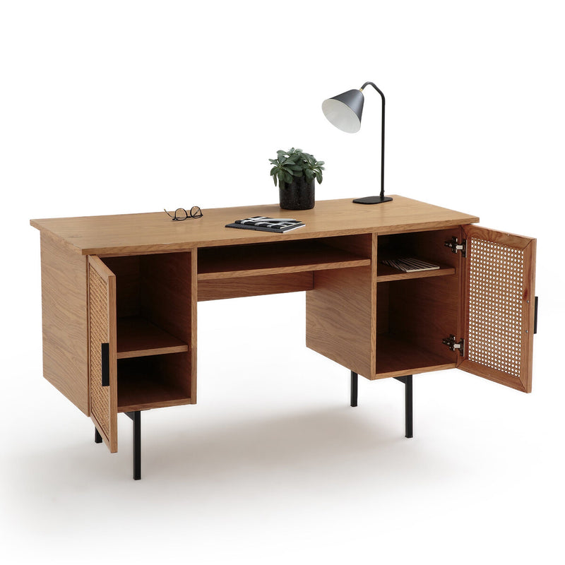 Bureau Japandi Double Caisson