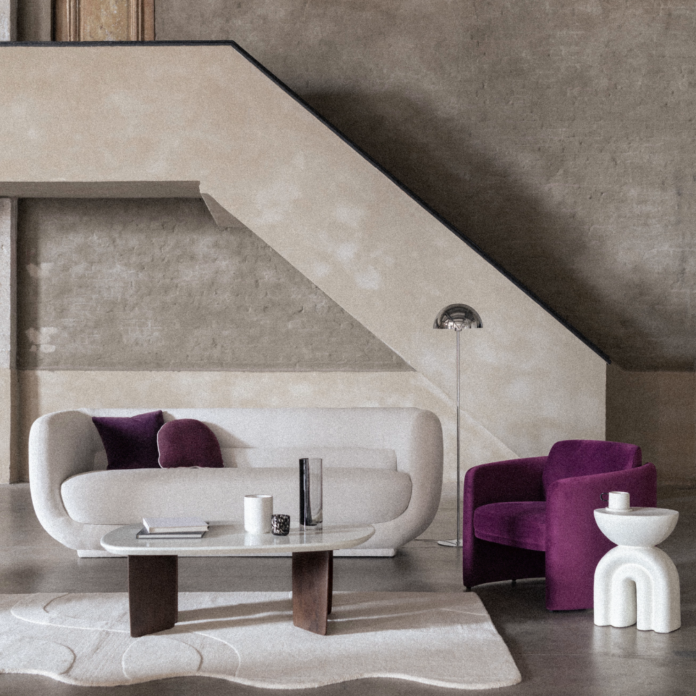Canapé Japandi beige trame 3-4 places – FLARE