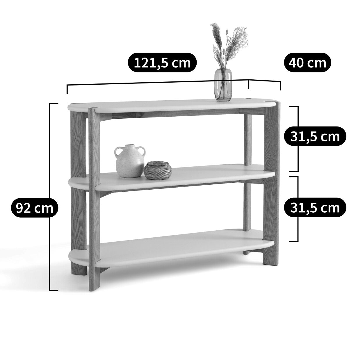 Console Japandi en Forme Organique