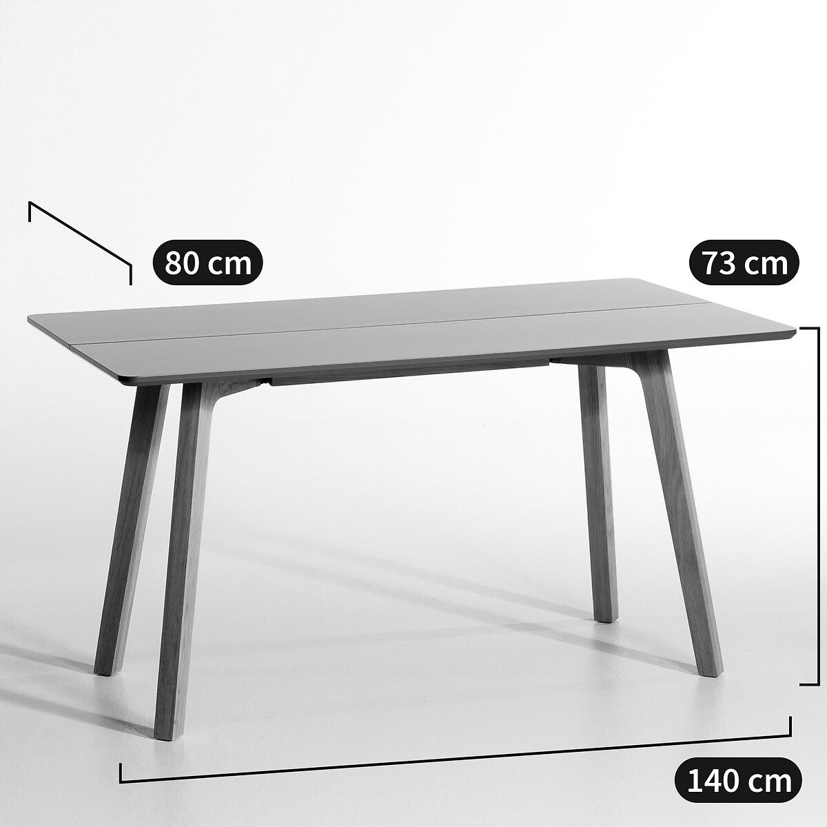 Console Japandi en MDF et Bois de Chêne