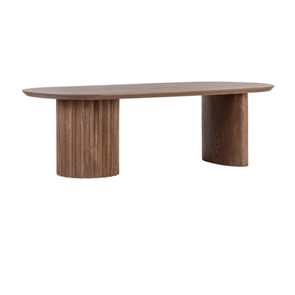 Table Basse Japandi ovale manguier contemporaine L130 – Agra