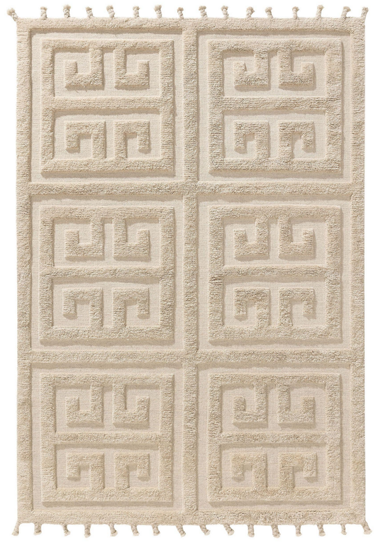Tapis de Laine Japandi Crème 160x230 – Minos