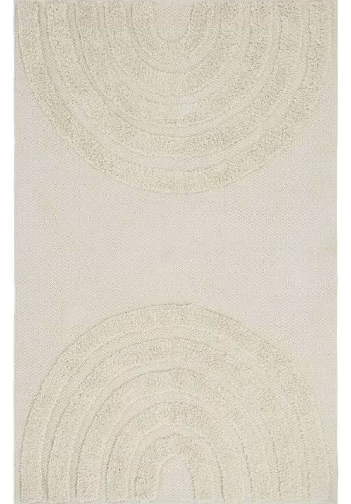 Tapis Japandi motifs graphiques écrus 140x200 - LOTARO