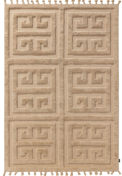 Tapis de laine Japandi beige 160x230 – Minos
