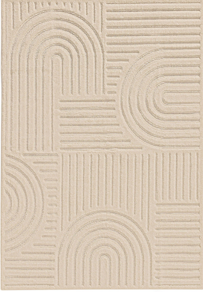 Tapis crème Japandi 160x230 – Leo