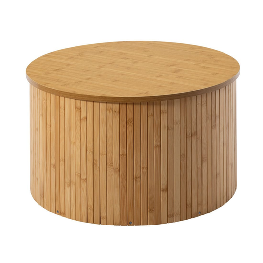 Table Basse Japandi ronde bois contemporaine 60 cm – Kofu