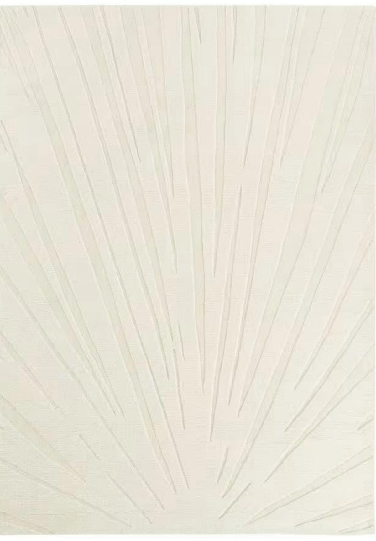 Tapis Japandi motifs en relief écrus 140x200 - ARGENS