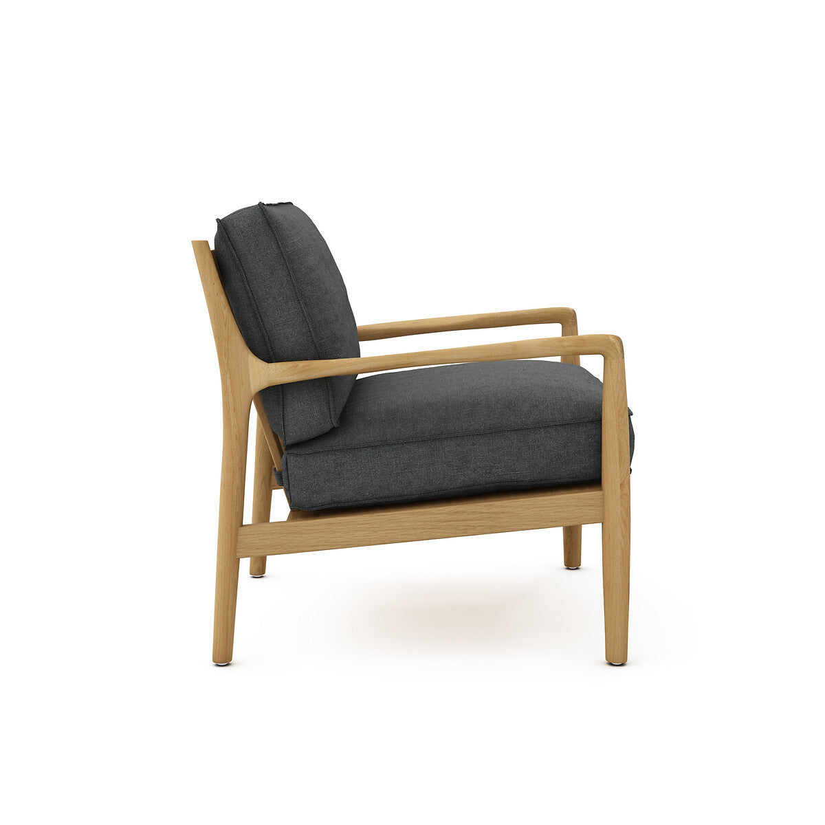 Fauteuil Japandi en Lin