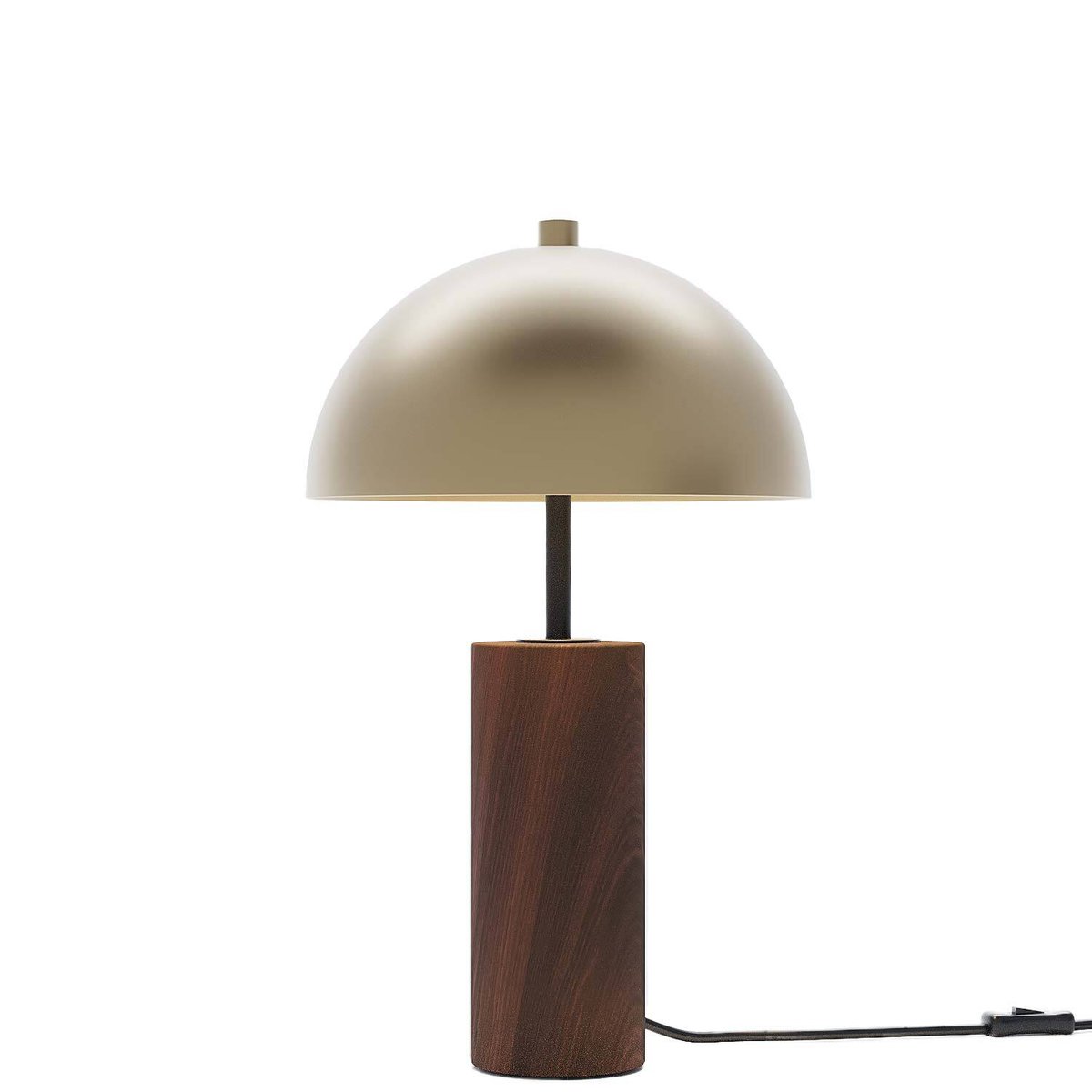 Lampe de Table Japandi en Bois et Métal