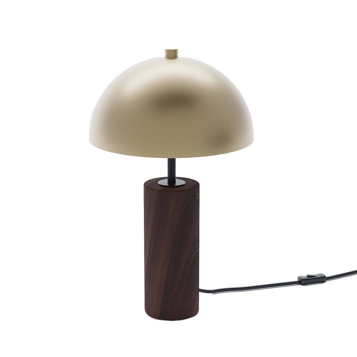 Lampe de Table Japandi en Bois et Métal