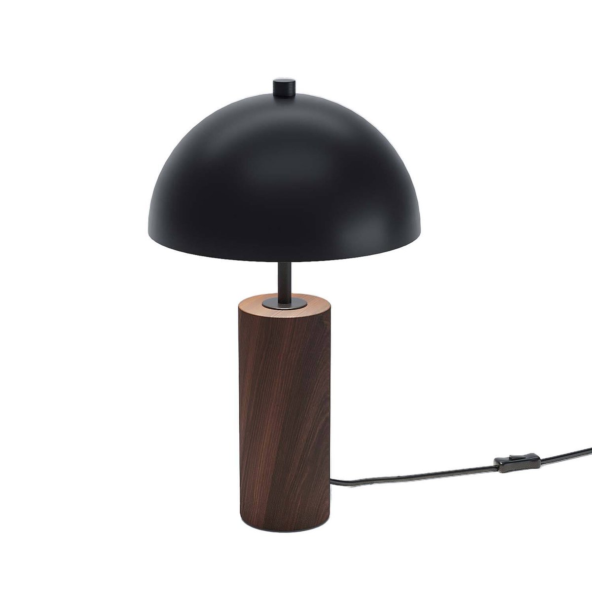 Lampe de Table Japandi en Bois et Métal