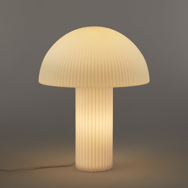 Lampe de Table Japandi en Verre Opaline