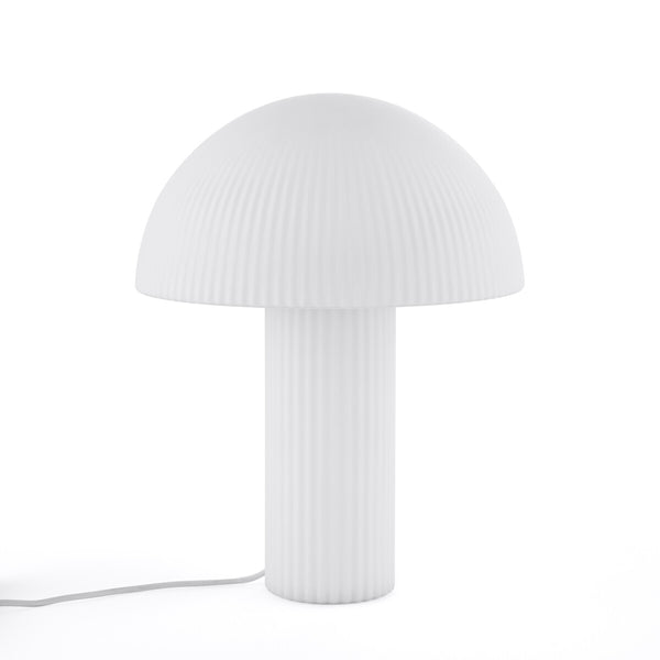 Lampe de Table Japandi en Verre Opaline