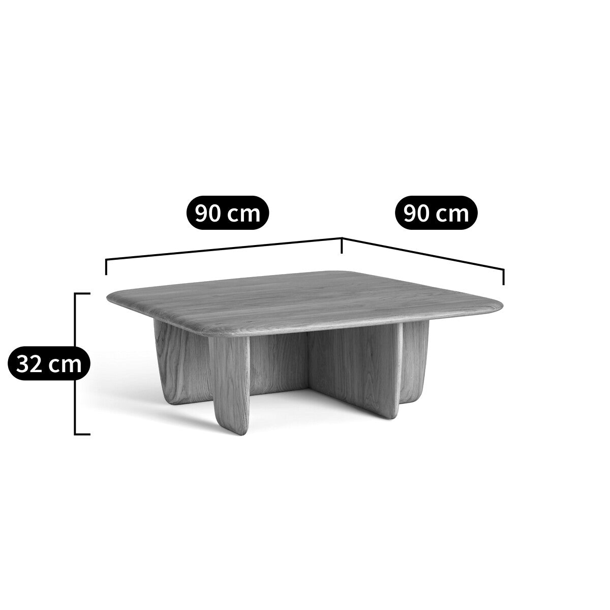 Table Basse Japandi en Chêne Massif