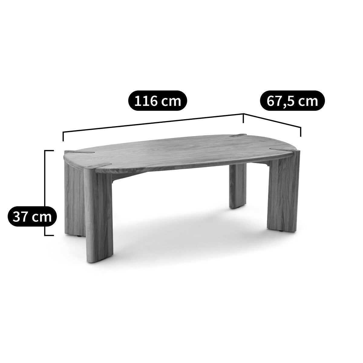 Table Basse Japandi en Chêne Massif