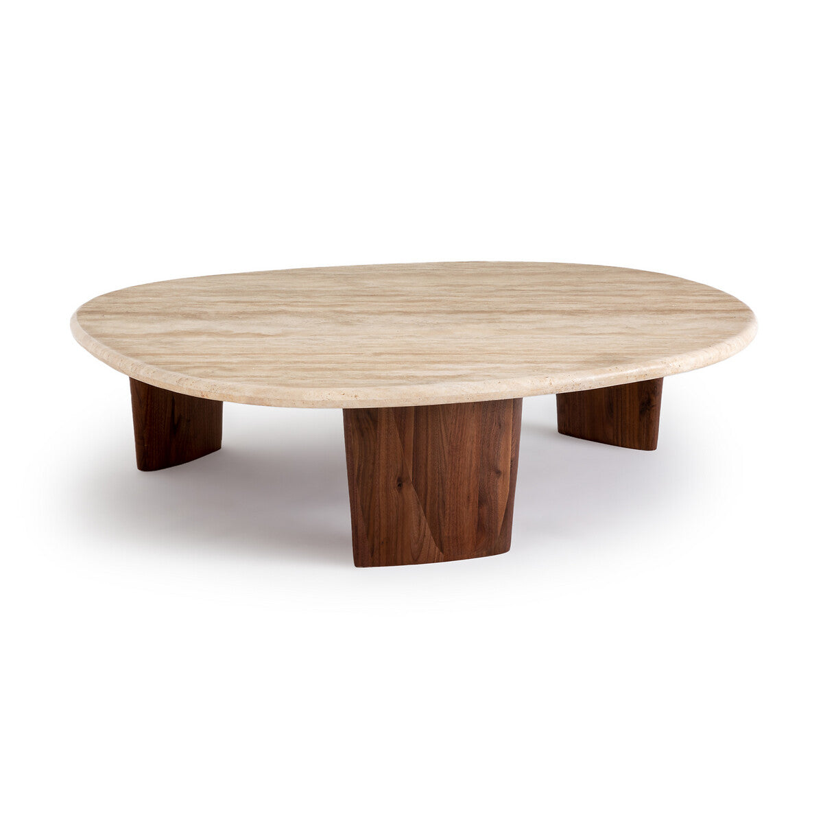 Table Basse Japandi en Travertin