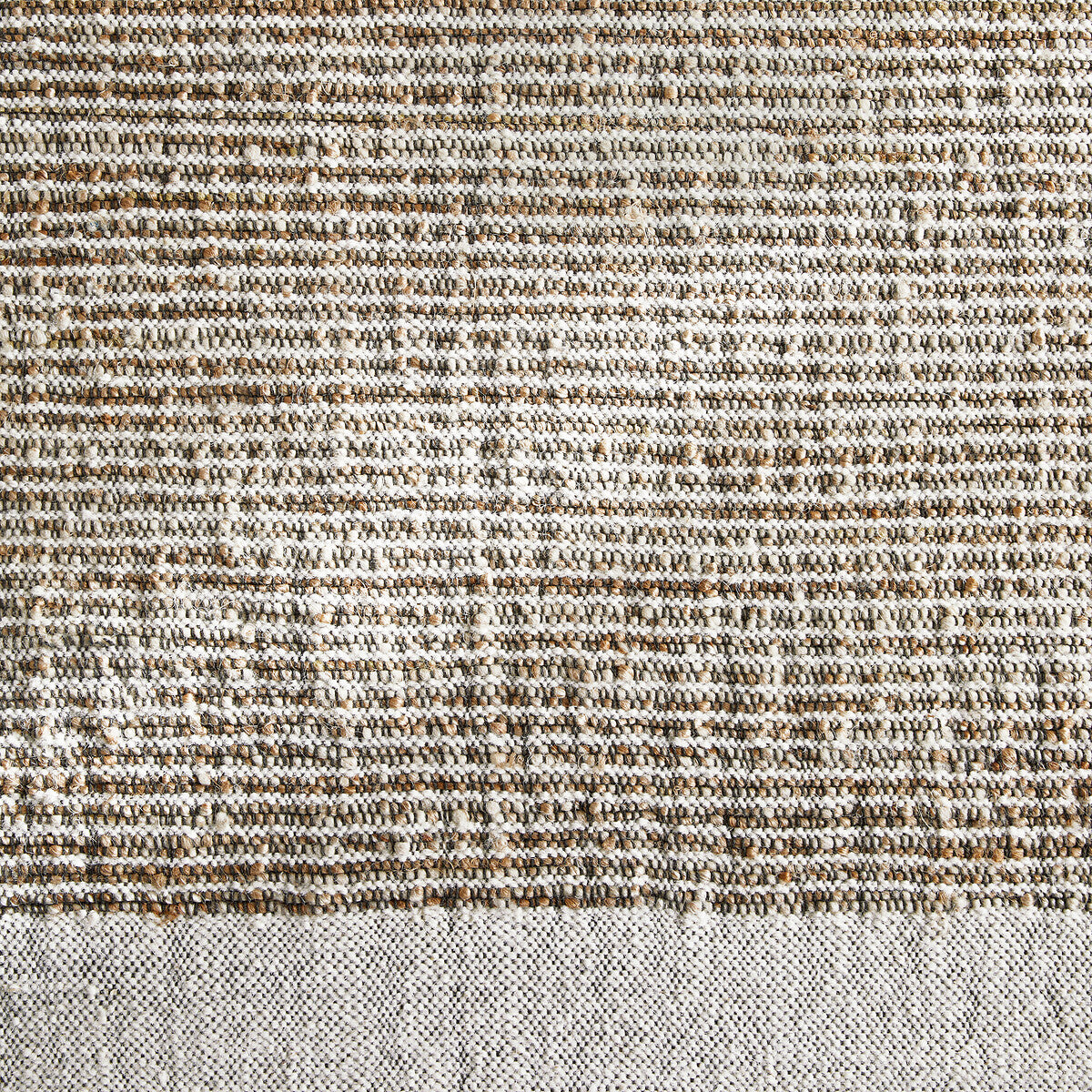 Tapis Japandi Tissé en Jute, Laine et Coton