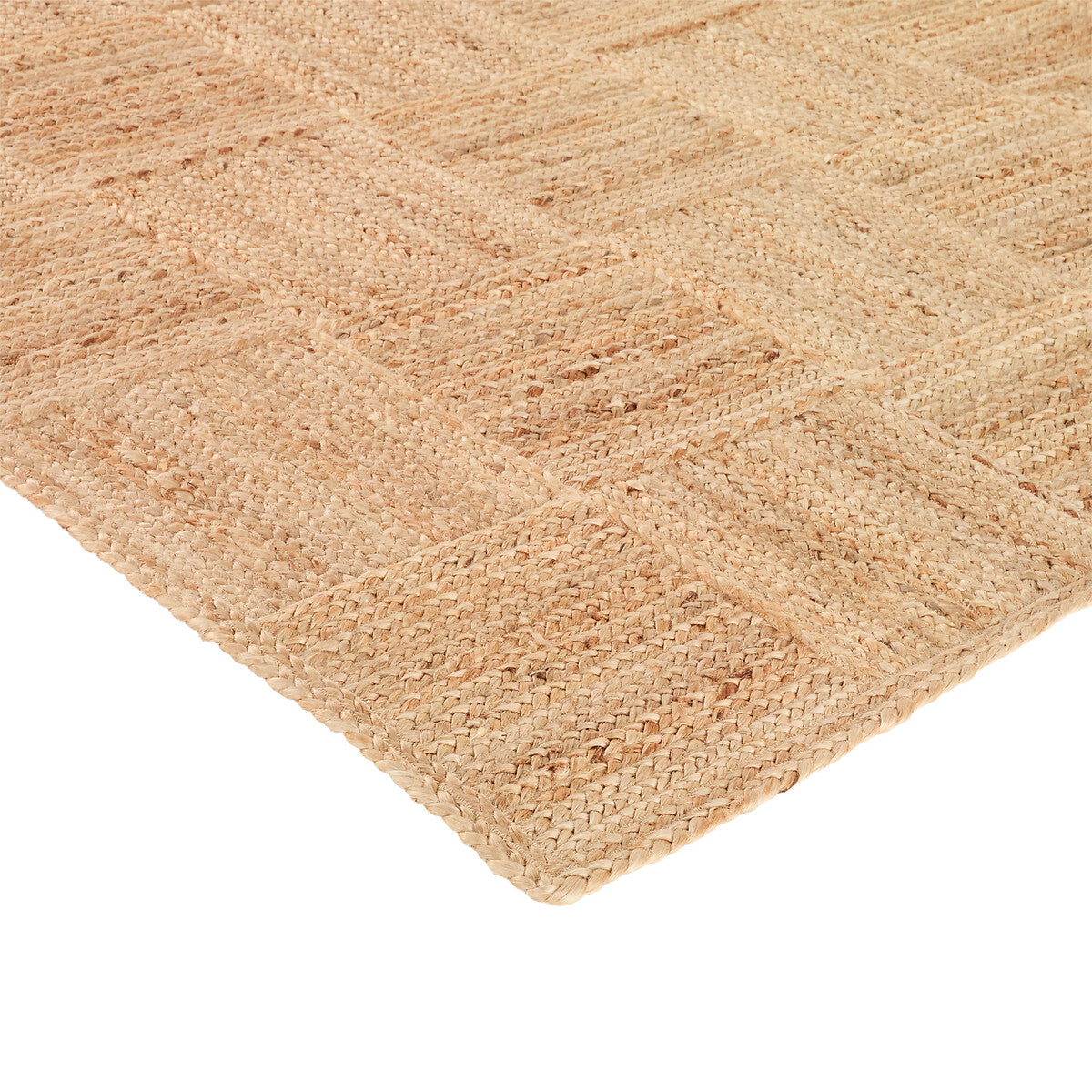 Tapis Japandi à Tissage Carreaux en Jute