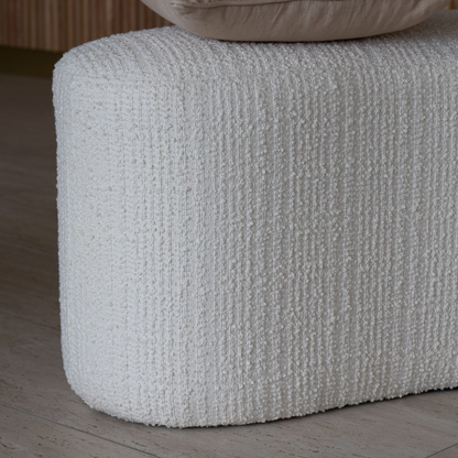 Banc en Bouclette Japandi et Bois – Malo
