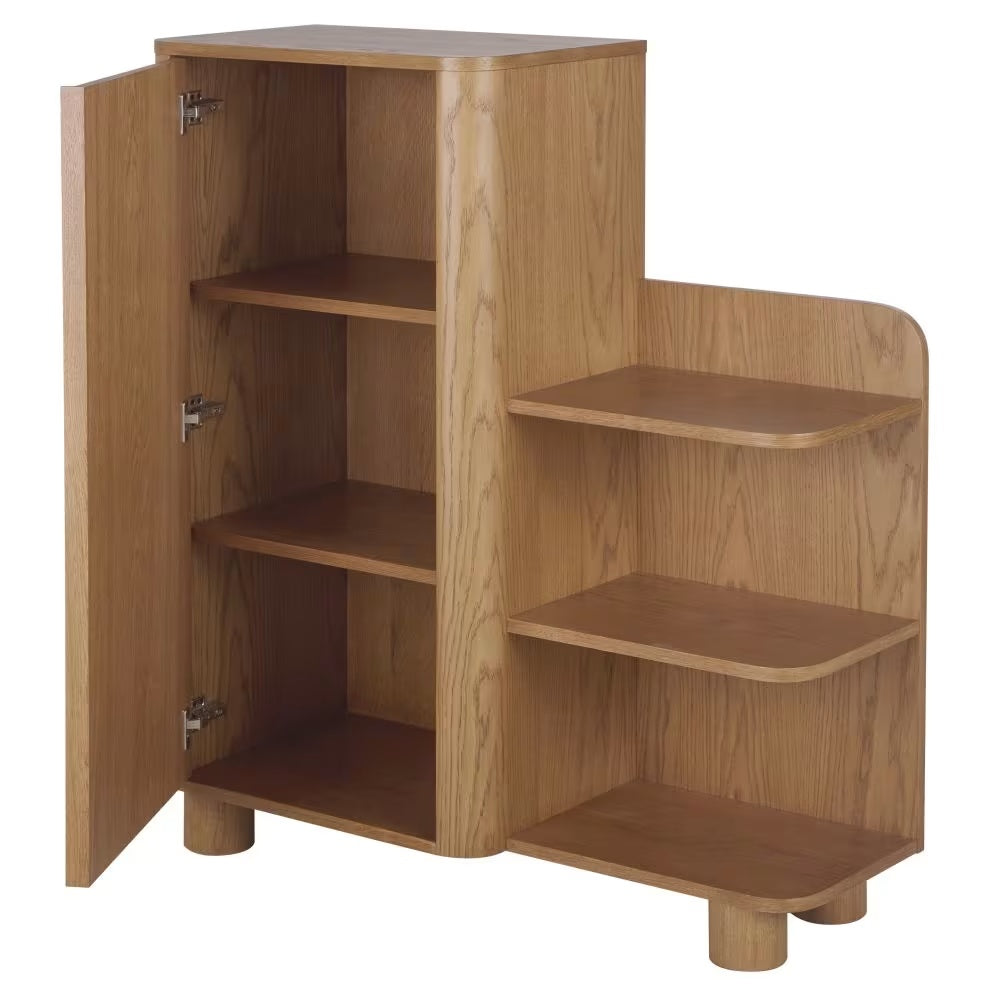 Buffet Japandi 1 porte 4 étagères – Alegro