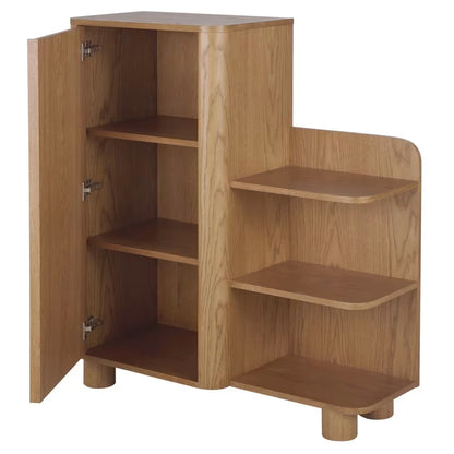 Buffet Japandi 1 porte 4 étagères – Alegro