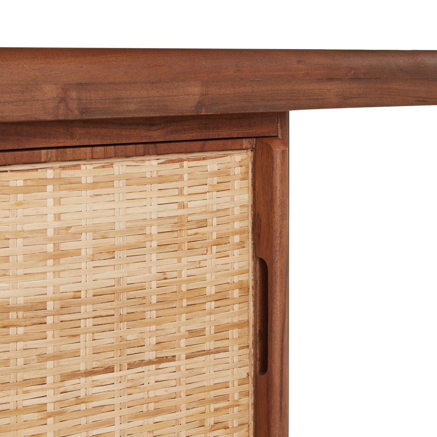 Bureau Japandi en bois et rotin – Alya