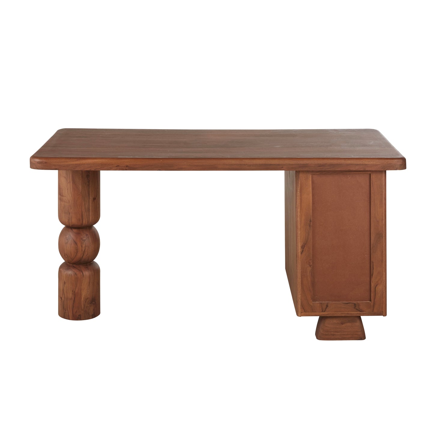 Bureau Japandi en bois et rotin – Alya