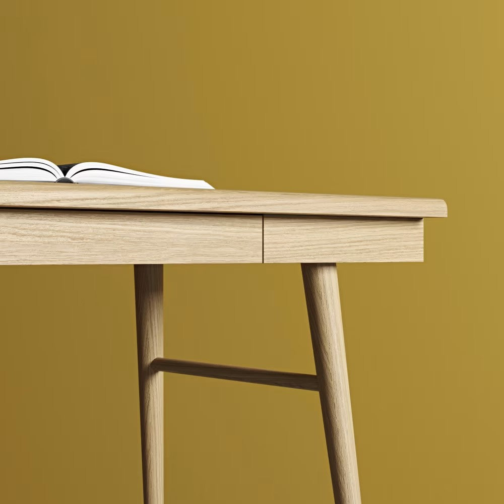 Bureau Japandi design en bois clair – Bau