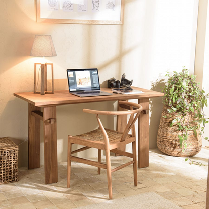 Bureau Japandi bois de teck recyclé L140 – Alida